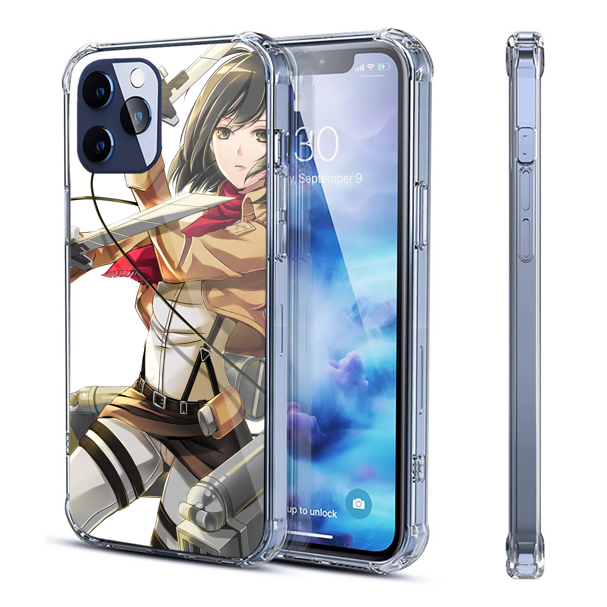 （画像用） 進撃の巨人 Attack on Titan 【iPhone 12シリーズ対応】透明スマホケース（クリアソフトケース）